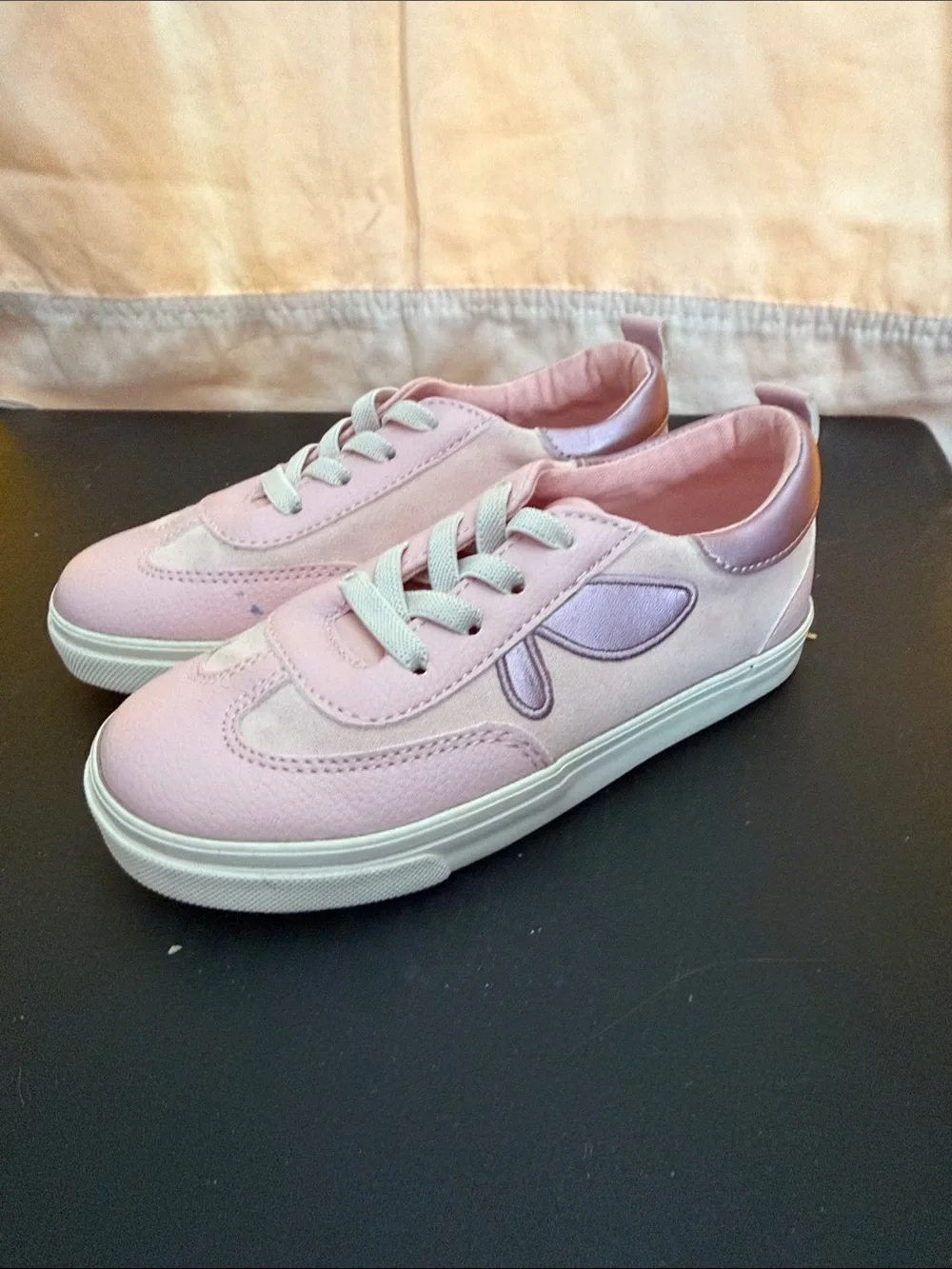 Old Navy Pink Lace-Up Kids Sneakers